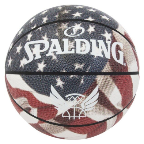 Spalding TREND STARS STRIPES Basketbalový míč, bílá, velikost