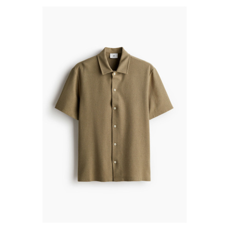 H & M - Žerzejová košile's krátkým rukávem Regular Fit - zelená H&M