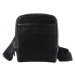 SEGALI Pánská kožená crossbody taška 2012 Black