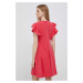 Šaty Dkny růžová barva, mini