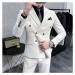 Luxusní oblek 3v1 dvouřadé sako, vesta a kalhoty