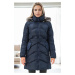 Z6768 DEWBERRY WOMEN'S COAT-NAVY-1