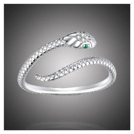 GRACE Silver Jewellery Stříbrný prsten Graceful Snake, stříbro 925/1000, had P-SCR666 Stříbrná