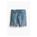 H & M - Džínové šortky Slim - modrá