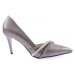 DGN Ysf-07-23y Women's Silver Stone Band Evening Dress Shoes