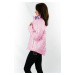 Krátká růžová prošívaná dámská bunda se stojáčkem (B9567)