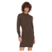 Jacqueline de Yong Dámské šaty JDYMAGDA Regular Fit 15271590 Chocolate Brown