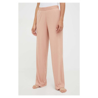 Pyžamové kalhoty Calvin Klein Underwear dámské, růžová barva