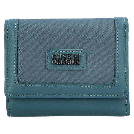 Menší dámská koženková peněženka Tadeo, zelenomodrá Coveri