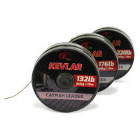 Zfish šňůrka kevlar braid hnědá 10 m-průměr 220 lb / nosnost 100 kg