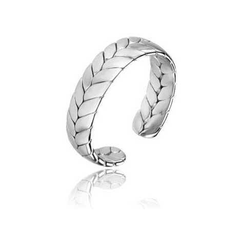 Marc Malone Otevřený ocelový prsten Oaklynn Silver Ring MCJ.R1023
