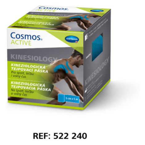 COSMOS ACTIVE kineziologická tejpovací páska 5cmx5m modrá Hartmann