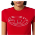 Tričko diesel t-sli-bigoval t-shirt červená