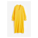 H & M - Šaty's límečkem - žlutá