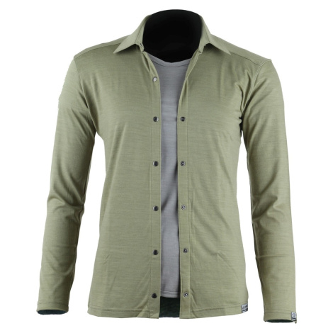 Dámská merino košile LASTING Amanda zelená