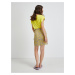 Fialovo-žlutá vzorovaná zavinovací sukně Noisy May Clara