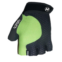 HAVEN Cyklistické rukavice krátkoprsté - KIOWA SHORT - černá/zelená