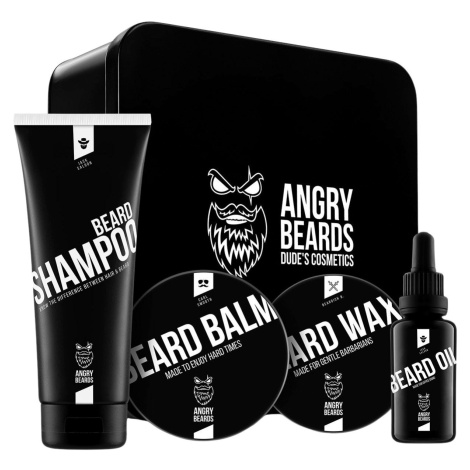 ANGRY BEARDS Velká sada péče o vousy Smooth & Saloon