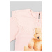 Kojenecké tričko s dlouhým rukávem zippy růžová barva