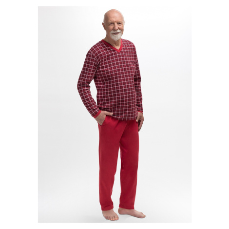 Pánské pyžamo Martel Roman 402 - bavlna Červená