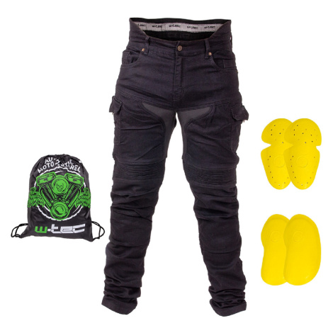 W-TEC Aredator EVO Pánské moto jeansy černá