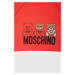 Deštník Moschino červená barva, 8061 SUPERMINIA