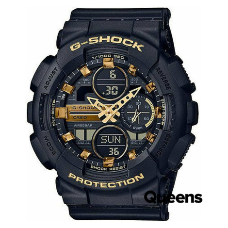 Casio G-Shock GMA S140M-1AER "Metallic Markers and Accents" Black/ Gold