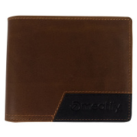 Meatfly kožená peněženka Zac Premium Brown | Hnědá