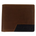 Meatfly kožená peněženka Zac Premium Brown | Hnědá