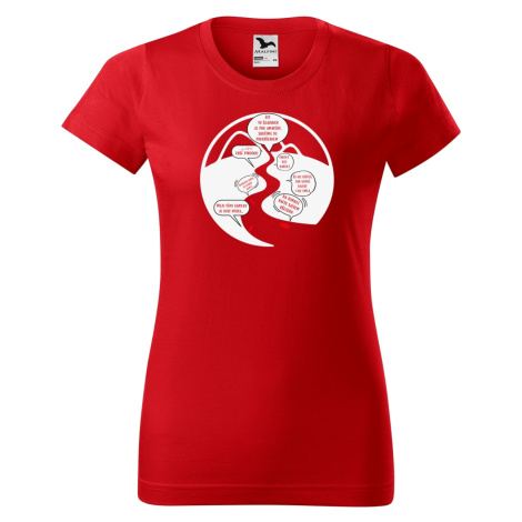 DOBRÝ TRIKO Dámské vodácké tričko NA ŘECE Barva: Červená