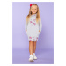 Dětské mikinové šaty s rolákem pro dcerku MMD23 MiniMom