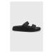 Kožené pantofle Calvin Klein pánské, černá barva