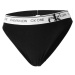 Calvin Klein FADED GLORY-HIGH LEG TANGA Dámské kalhotky, černá, velikost