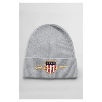 ČEPICE GANT D1. ARCHIVE SHIELD BEANIE šedá