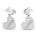 Guess Romantické ocelové náušnice s přívěsky Heart to Heart JUBE01083JWRHT/U