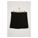 Koton Women's Black Mini Pleated Skirt