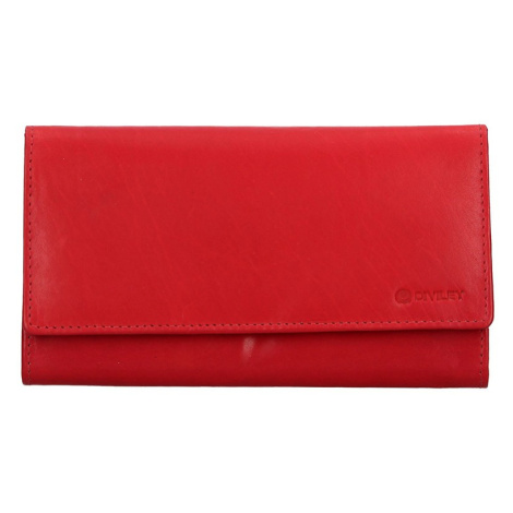 Dámská kožená peněženka Diviley Emma - červená