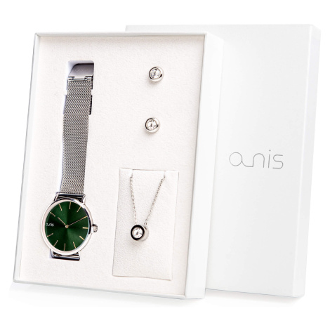 A-NIS Set hodinek, náhrdelníku a náušnic AS100-13