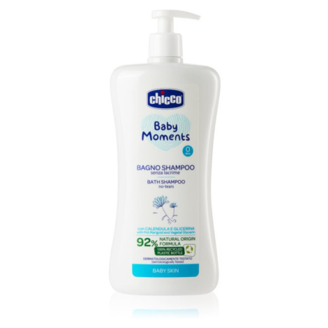 Chicco Baby Moments Bath Shampoo šampon na celé tělo pro děti od narození 0 m+ 750 ml