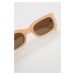 Sluneční brýle Vero Moda dámské, béžová barva