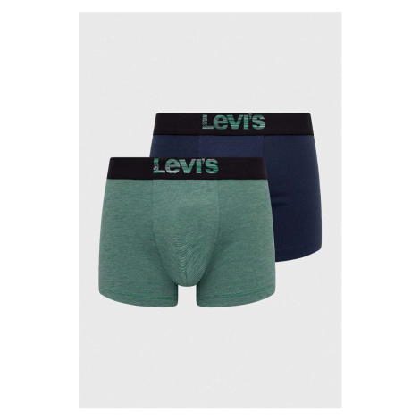 Boxerky Levi's 2-pack pánské, zelená barva Levi´s