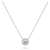 Brilio Silver Třpytivý stříbrný náhrdelník se zirkony NCL136W