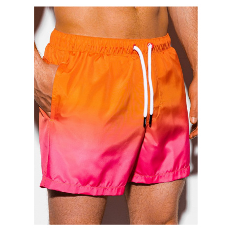Ombre Clothing Stínované plavky v oranžové barvě W250