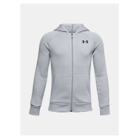 Under Armour Mikina Ua Rival Cotton Fz Hoodie-Gry - Kluci