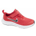 Červené tenisky na suchý zip Nike