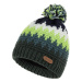 Pánská zimní pletená čepice Kilpi SKAL-M tmavě zelená