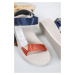 Modro-bílé platformové sandály 79393