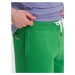 Men's rounded leg sweat shorts - green V4 OM-SRSK-0105