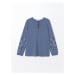 LC Waikiki LCW Lace-Up Collar Print Long Sleeve Women's Blouse