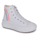 Converse CHUCK TAYLOR ALL STAR MOVE PLATFORM RAINBOW CLOUD HI Bílá